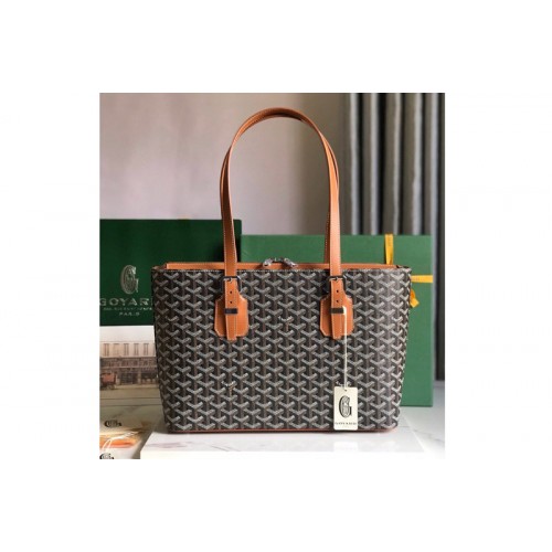 Goyard tote bag in Black/Tan Goyardine Canvas Goyard tote bag in Black/Tan Goyardine Canvas