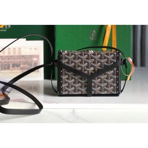 Goyard Minaudiere trunk bag in Black Goyardine Canvas Goyard Minaudiere trunk bag in Black Goyardine Canvas