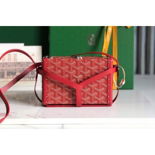 Goyard Minaudiere trunk bag in Red Goyardine Canvas Goyard Minaudiere trunk bag in Red Goyardine Canvas