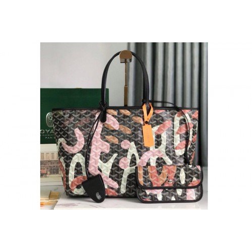 Goyard Saint Louis PM bag in Pink Camouflage Goyardine Canvas Goyard Saint Louis PM bag in Pink Camouflage Goyardine Canvas