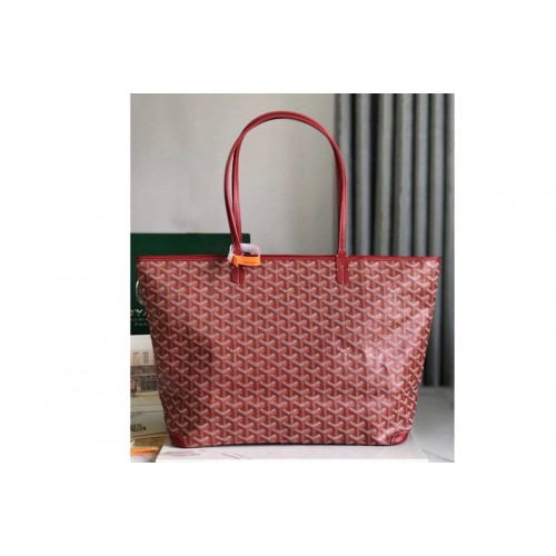 Goyard Artois MM bag in Red Goyardine Canvas