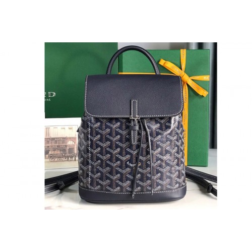 Goyard Alpin Mini backpack in Navy Blue Goyardine Canvas&Chevroches Calfskin Goyard Alpin Mini backpack in Navy Blue Goyardine Canvas&Chevroches Calfskin