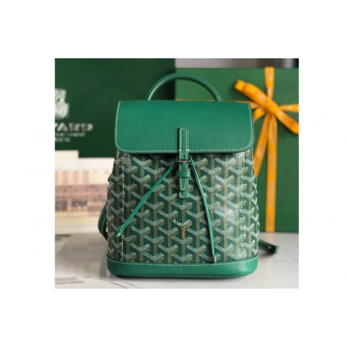 Goyard Alpin Mini backpack in Green Goyardine Canvas&Chevroches Calfskin Goyard Alpin Mini backpack in Green Goyardine Canvas&Chevroches Calfskin
