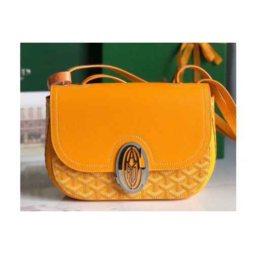 Goyard 233 bag in Yellow Goyardine Canvas