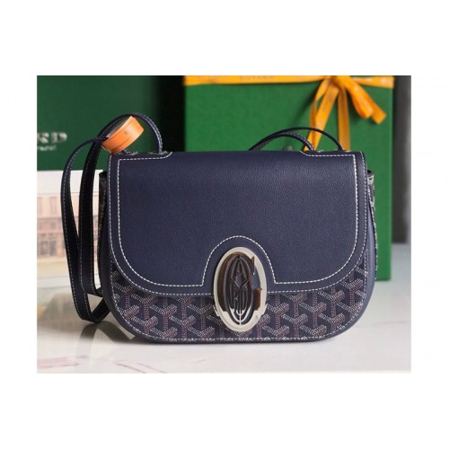 Goyard 233 bag in Navy Blue Goyardine Canvas