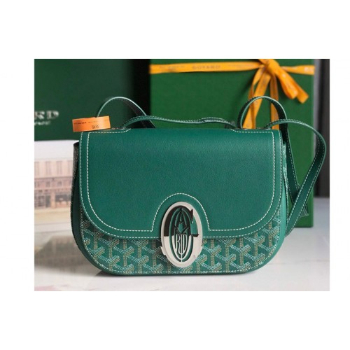 Goyard 233 bag in Green Goyardine Canvas