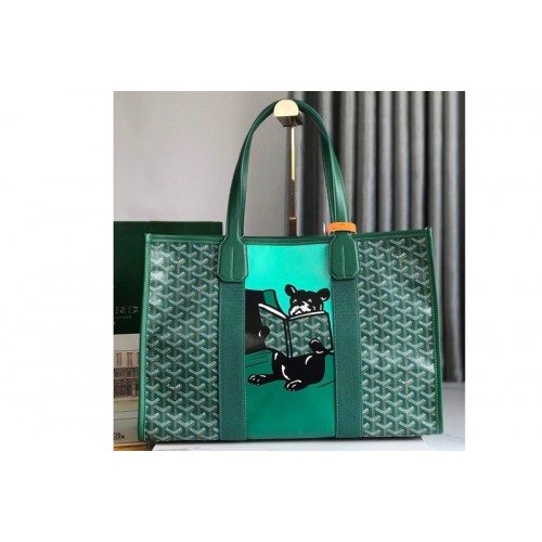 Goyard Villette MM tote bag in Green Goyardine Canvas Goyard Villette MM tote bag in Green Goyardine Canvas