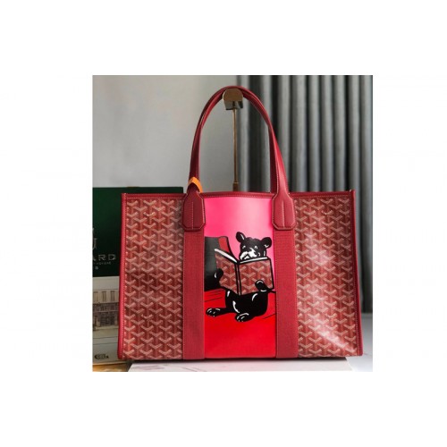 Goyard Villette MM tote bag in Red Goyardine Canvas Goyard Villette MM tote bag in Red Goyardine Canvas