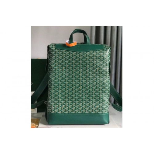 Goyard Cisalpin backpack in Green Goyardine Canvas & Chevroches Calfskin Goyard Cisalpin backpack in Green Goyardine Canvas & Chevroches Calfskin