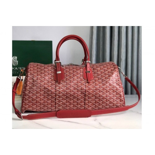 Goyard Boston 45 bag in Red Goyardine Canvas Goyard Boston 45 bag in Red Goyardine Canvas