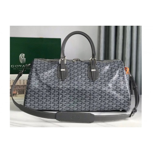 Goyard Boston 45 bag in Gray Goyardine Canvas Goyard Boston 45 bag in Gray Goyardine Canvas
