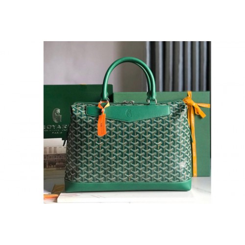 Goyard Cisalpin document case in Green Goyardine Canvas
