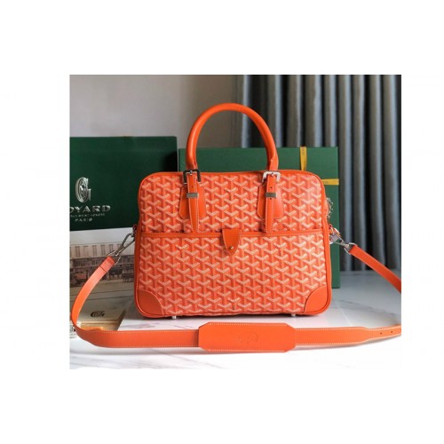 Goyard Ambassade MM Document Case bag in Orange Goyardine Canvas Goyard Ambassade MM Document Case bag in Orange Goyardine Canvas