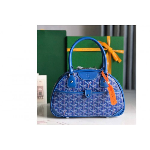 Goyard vintage mini bowling bag in Blue Goyardine Canvas Goyard vintage mini bowling bag in Blue Goyardine Canvas