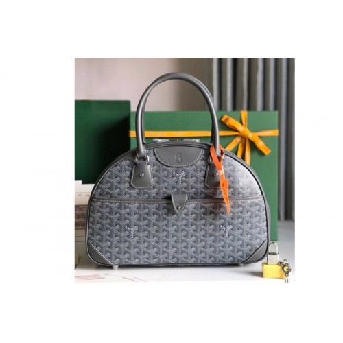 Goyard vintage bowling bag in Gray Goyardine Canvas
