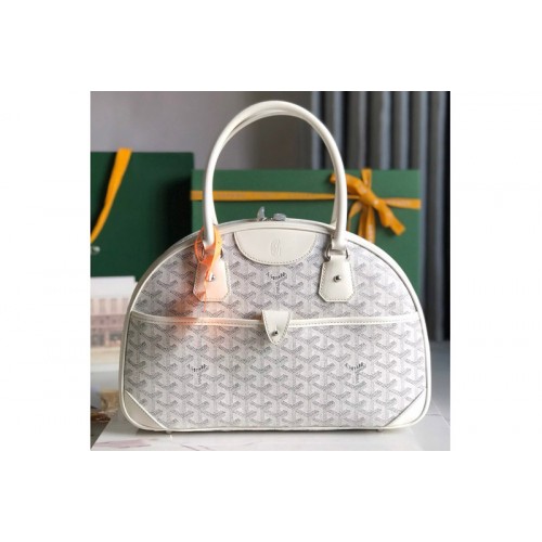 Goyard vintage bowling bag in White Goyardine Canvas Goyard vintage bowling bag in White Goyardine Canvas