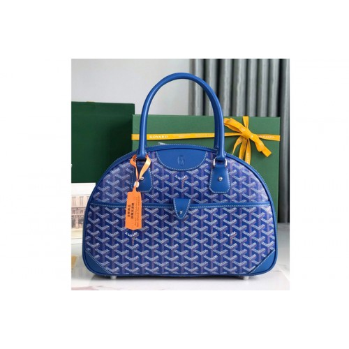 Goyard vintage bowling bag in Blue Goyardine Canvas Goyard vintage bowling bag in Blue Goyardine Canvas