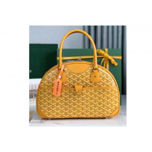 Goyard vintage bowling bag in Yellow Goyardine Canvas Goyard vintage bowling bag in Yellow Goyardine Canvas