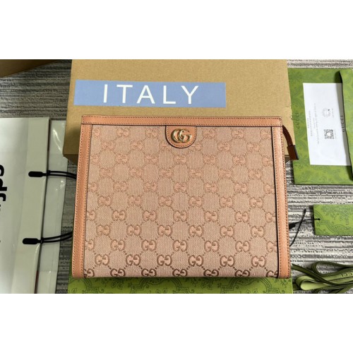 Gucci Ophidia Pouch in Pink canvas