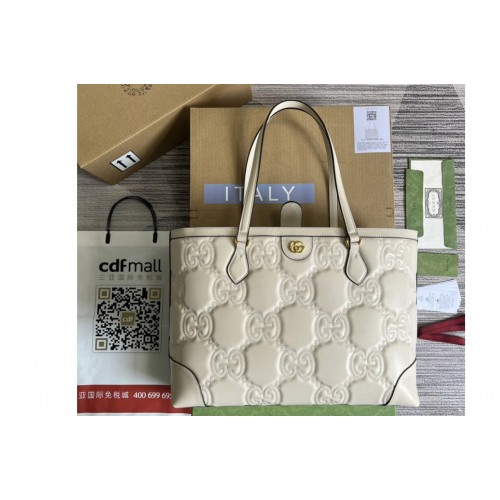 Gucci Matelasse leather medium tote bag in White Matelasse leather Gucci Matelasse leather medium tote bag in White Matelasse leather