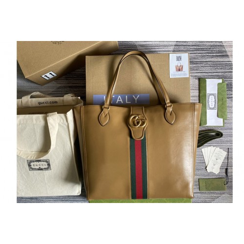 Gucci Small tote bag with Double G in Brown leather Gucci Small tote bag with Double G in Brown leather