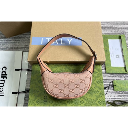 Gucci Ophidia jumbo mini bag in Pink canvas