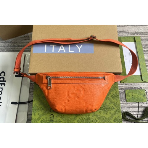 Gucci jumbo Small belt bag in Orange jumbo leather