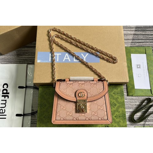 Gucci Ophidia mini shoulder bag in Pink canvas