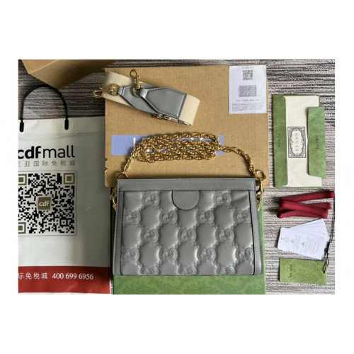 Gucci Matelasse leather small bag in Gray Matelasse leather