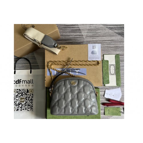 Gucci Matelasse leather small bag in Gray Matelasse leather