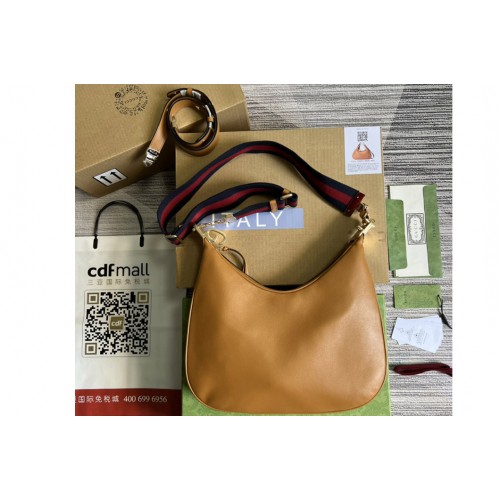 Gucci ‎ Attache large shoulder bag in Dark orange leather