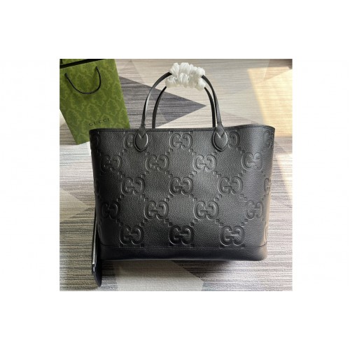 Gucci Jumbo Large Tote Bag in Black jumbo leather