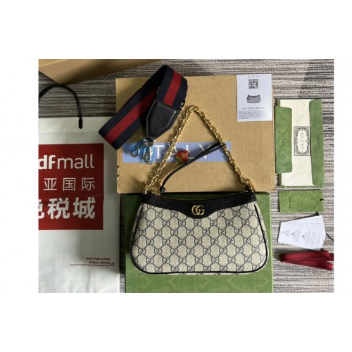 Gucci Ophidia small handbag in Beige and blue Supreme canvas Gucci Ophidia small handbag in Beige and blue Supreme canvas