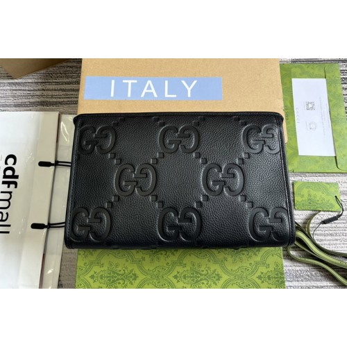 Gucci Jumbo Pouch in Black jumbo leather Gucci Jumbo Pouch in Black jumbo leather