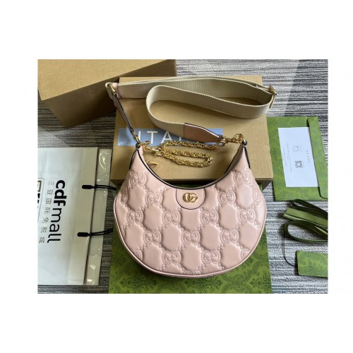 Gucci Matelasse Small Shoulder Bag in Pink Matelasse leather