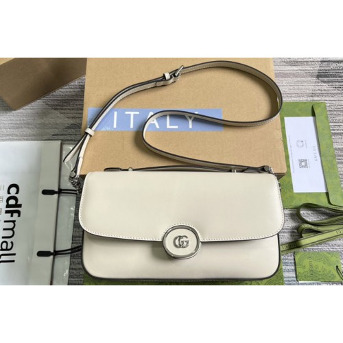 Gucci Petite Small Shoulder Bag in White leather