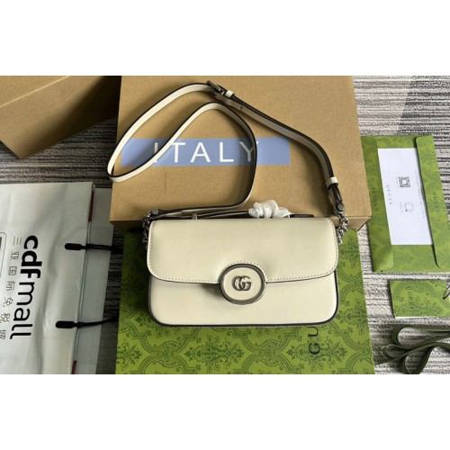 Gucci Petite Mini Shoulder Bag in White leather Gucci Petite Mini Shoulder Bag in White leather