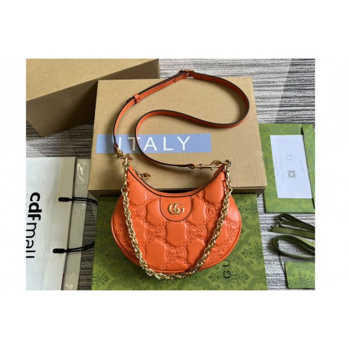 Gucci Matelasse Mini Bag in Orange Matelasse leather