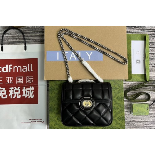 Gucci Deco Mini Shoulder Bag in Black quilted leather Gucci Deco Mini Shoulder Bag in Black quilted leather