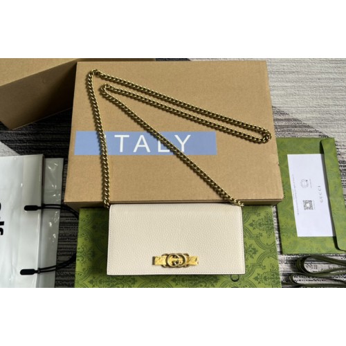 Gucci Chain Wallet With Interlocking G Python Bow Bag in White leather Gucci Chain Wallet With Interlocking G Python Bow Bag in White leather