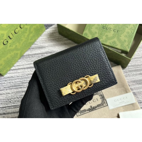 Gucci Wallet With Interlocking G Python Bow Bag in Black leather Gucci Wallet With Interlocking G Python Bow Bag in Black leather