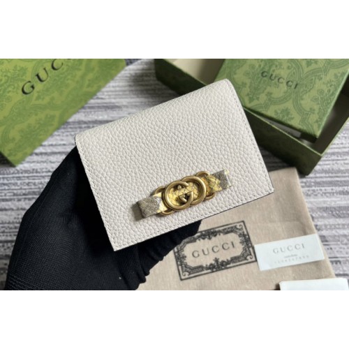 Gucci Wallet With Interlocking G Python Bow Bag in White leather Gucci Wallet With Interlocking G Python Bow Bag in White leather