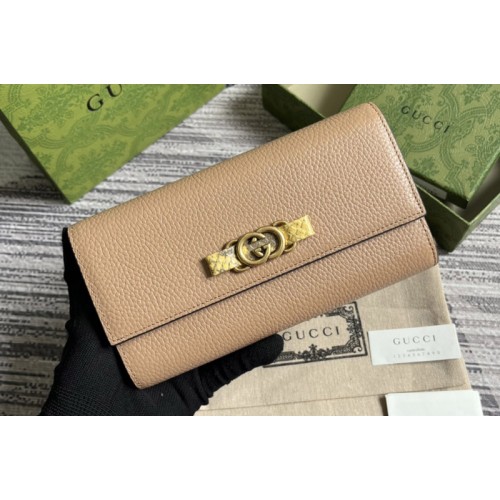 Gucci Wallet With Interlocking G Python Bow in Beige leather Gucci Wallet With Interlocking G Python Bow in Beige leather
