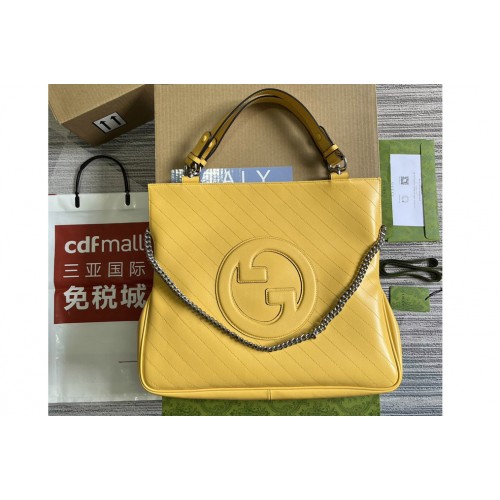 Gucci Blondie Medium Tote Bag in Yellow Leather Gucci Blondie Medium Tote Bag in Yellow Leather