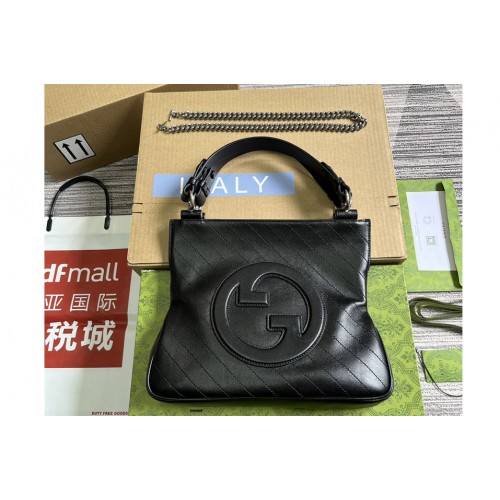 Gucci Blondie Small Tote Bag in Black leather