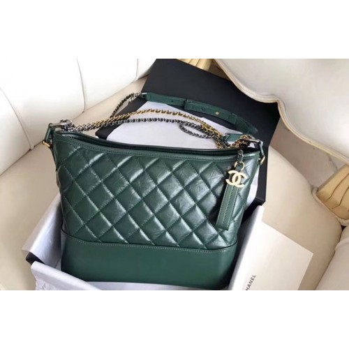 Chanel Original Leather Hobo Bag A93842 Green