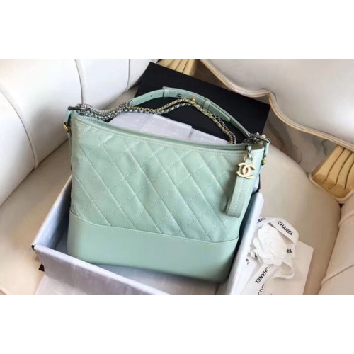 Chanel Original Leather Hobo Bag A93842 Light Green