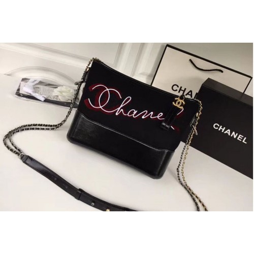 Chanel Original Leather Hobo Bag A93842 Black