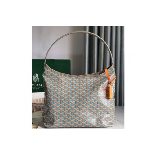 Goyard Boh�me Hobo bag in Blue Goyardine Canvas Goyard Boh�me Hobo bag in Blue Goyardine Canvas