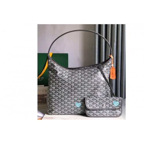 Goyard Boh�me Hobo bag in Gray Goyardine Canvas Goyard Boh�me Hobo bag in Gray Goyardine Canvas